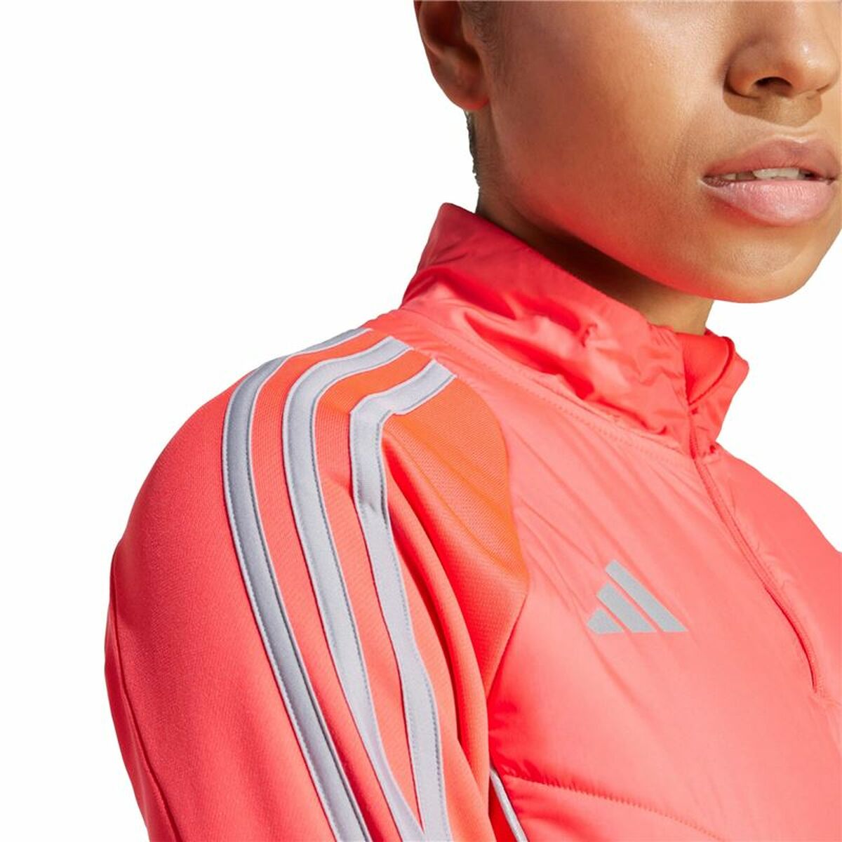 Women’s Sweatshirt without Hood Adidas Winterized Salmon-3
