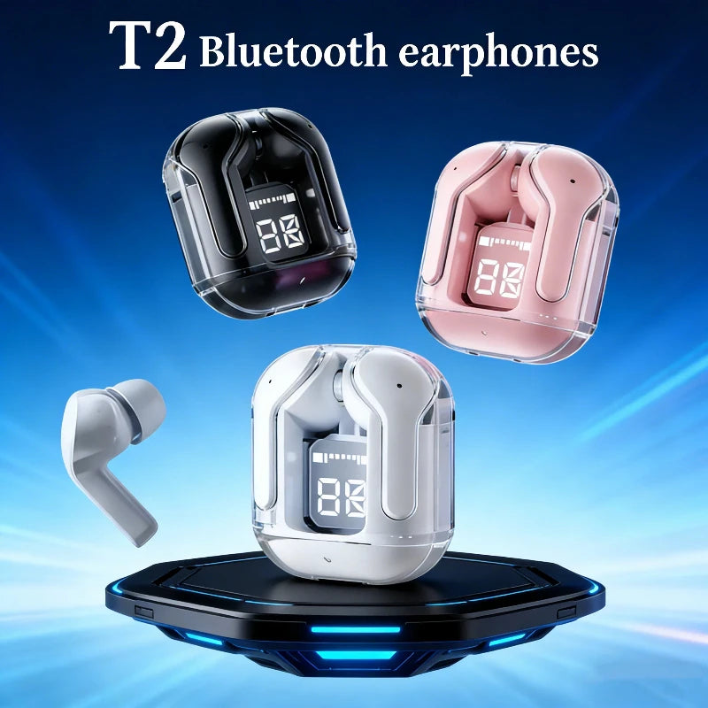 Original T2 Bluetooth headset wireless Bluetooth headset HIFI sound quality headset for all smartphones